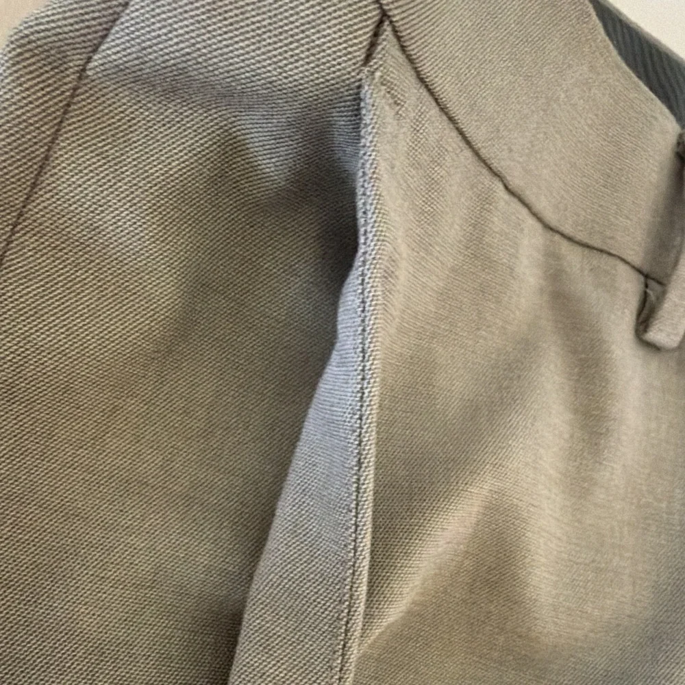 Reaction Kenneth Cole Dress Pants Men 32x29 Gray Twill Slim Straight Stretch